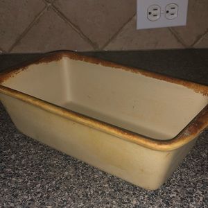 Pampered Chef stoneware loaf pan